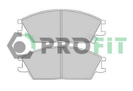 Колодки тормозные дисковые передние PROFIT 5000-0435 (фото 1)