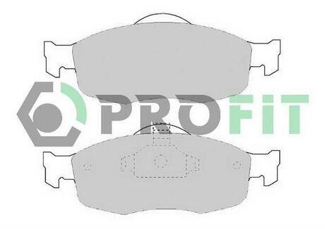 Колодки тормозные дисковые передние PROFIT 5000-0884 (фото 1)