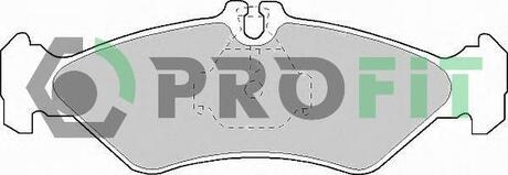Колодки тормозные дисковые передние PROFIT 5000-1039 (фото 1)