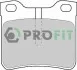 Колодки тормозные дисковые передние PROFIT 5000-1044 (фото 1)