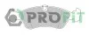 Колодки тормозные дисковые передние PROFIT 5000-1067 (фото 1)