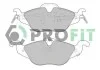 Колодки гальмівні дискові PROFIT 5000-1293 (фото 1)
