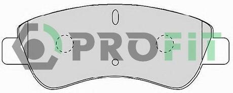 Колодки тормозные дисковые передние PROFIT 5000-1399