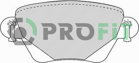 Колодки тормозные дисковые передние PROFIT 5000-1416 (фото 1)