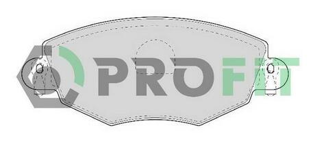 Колодки тормозные дисковые передние PROFIT 5000-1425 (фото 1)