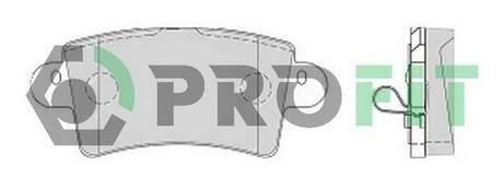 Колодки тормозные дисковые передние PROFIT 5000-1453
