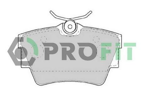 Колодки тормозные дисковые передние PROFIT 5000-1516