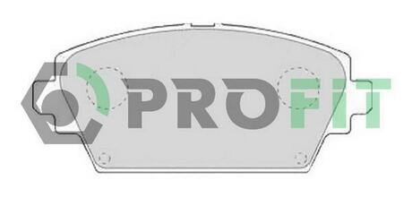 Колодки тормозные дисковые передние PROFIT 5000-1580 (фото 1)
