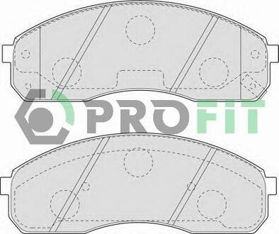 Колодки тормозные дисковые передние PROFIT 5000-1595 (фото 1)