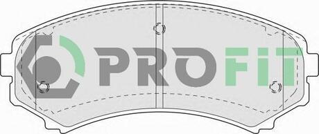 Колодки тормозные дисковые передние PROFIT 5000-1603