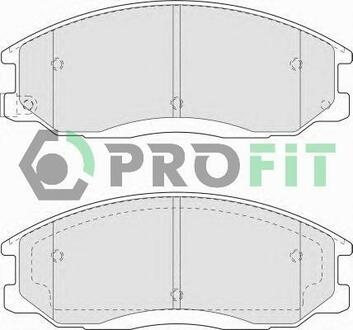 Колодки тормозные дисковые передние PROFIT 5000-1605