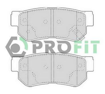 Колодки тормозные дисковые передние PROFIT 5000-1606