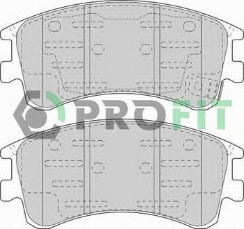 Колодки тормозные дисковые передние PROFIT 5000-1619