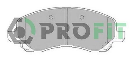 Колодки тормозные дисковые передние PROFIT 5000-1621 (фото 1)