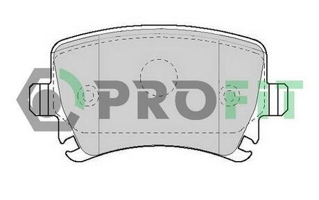 Колодки тормозные дисковые передние PROFIT 5000-1636 (фото 1)