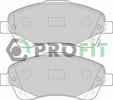 Колодки тормозные дисковые передние PROFIT 5000-1648
