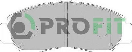 Колодки тормозные дисковые передние PROFIT 5000-1669