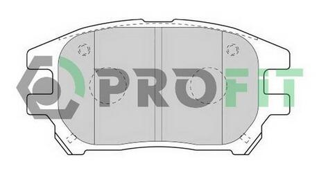 Колодки тормозные дисковые передние PROFIT 5000-1697 C