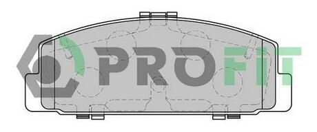 Колодки тормозные дисковые передние PROFIT 5000-1721 (фото 1)