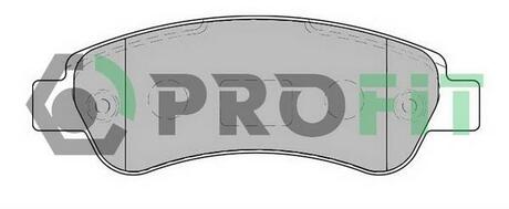 Колодки тормозные дисковые передние PROFIT 5000-1927
