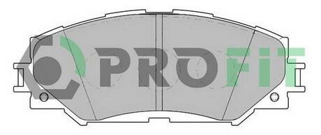 Колодки тормозные дисковые передние PROFIT 5000-2012 (фото 1)