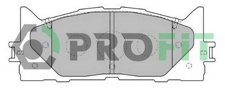 Колодки тормозные дисковые передние PROFIT 5000-2014 (фото 1)