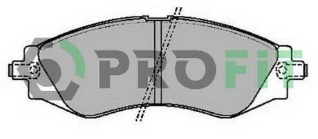 Колодки тормозные дисковые передние PROFIT 5000-2049 (фото 1)