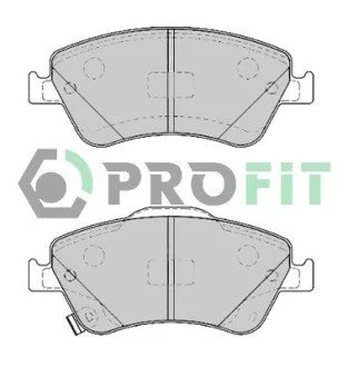 Колодки тормозные дисковые передние PROFIT 5000-4046