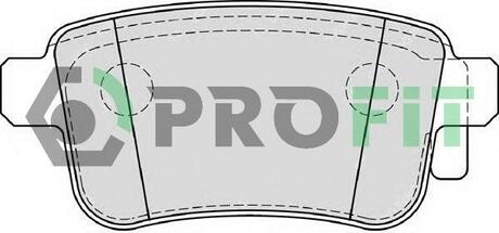 Колодки тормозные дисковые передние PROFIT 5000-4186 (фото 1)