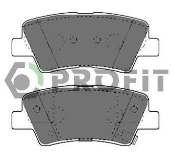 Колодки тормозные дисковые передние PROFIT 5000-4387 (фото 1)