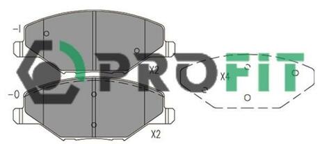 Колодки тормозные дисковые передние PROFIT 5000-4590