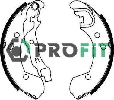 Колодки тормозные барабанные PROFIT 5001-0649