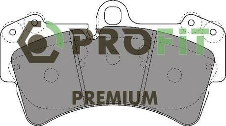 Колодки тормозные дисковые передние PROFIT 5005-1626 (фото 1)