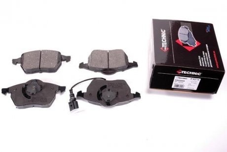 Колодки гальмівні przód AUDI A3, TT. SEAT LEON, TOLEDO II. SKODA OCTAVIA. VW BORA,GOLF IV, NEW BEETLE, POLO 1.8-2.8 12.96- PROTECHNIC PRP0402C