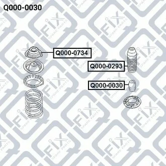 ОТБОЙНИК ПЕРЕДНЕГО АМОРТИЗАТОРА Q-fix Q0000030