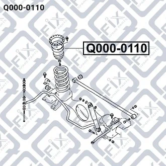 Фото 1 - отбойник задн аморт mitsubishi pajero/montero sport challenger k94w/k99w 1996-2006 Q-fix Q0000110 ОТБОЙНИК ЗАДН АМОРТ MITSUBISHI PAJERO/MONTERO SPORT CHALLENGER K94W/K99W 1996-2006 Q-fix Q0000110 (фото 1)