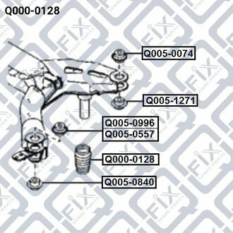 ОТБОЙНИК ЗАДН АМОРТ MAZDA 6 GG 2002-2008 Q-fix Q0000128 (фото 1)