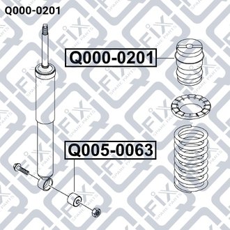 ОТБОЙНИК ЗАДН АМОРТ SSANG YONG KYRON 2005-2013 Q-fix Q0000201 (фото 1)