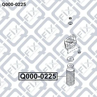 ПЫЛЬНИК ЗАДНЕГО АМОРТИЗАТОРА Q-fix Q0000225