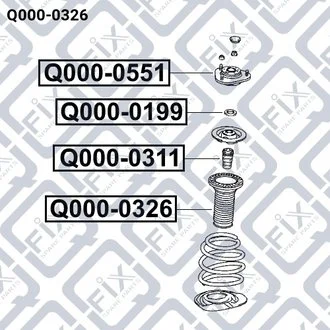 Пильник амортизатора Q-fix Q0000326