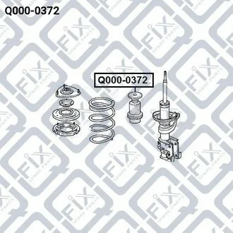 ПЫЛЬНИК ПЕРЕДН АМОРТ D 23 HONDA CIVIC EU/EP/ES 2001-2006 Q-fix Q0000372