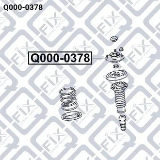 КРЕПЛЕНИЕ АМОРТ ПЕРЕДН TOYOTA COROLLA CE120 2000-2008 Q-fix Q0000378