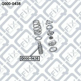 ПИЛЬНИК ПЕРЕДН АМОРТ NISSAN ALMERA B10RS (CLASSIC) Q-fix Q0000438 (фото 1)