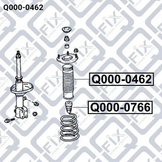 ПЫЛЬНИК ЗАДНЕГО АМОРТИЗАТОРА Q-fix Q0000462