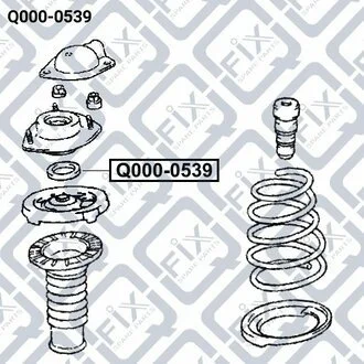 ПОДШИПНИК АМОРТ ПЕРЕДН TOYOTA CAMRY ACV3/MCV3 2001-2006 Q-fix Q000-0539
