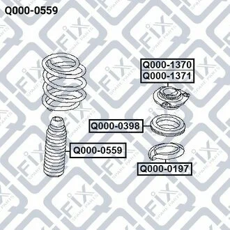 ПЫЛЬНИК ПЕРЕДНЕГО АМОРТИЗАТОРА Q-fix Q0000559