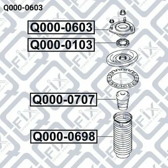 ОПОРА АМОРТИЗАТОРА Q-fix Q0000603