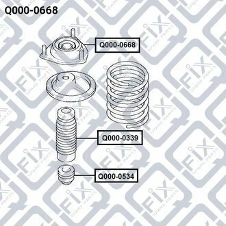 ОПОРА АМОРТИЗАТОРА Q-fix Q0000668