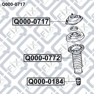 Опора амортизатора Q-fix Q0000717