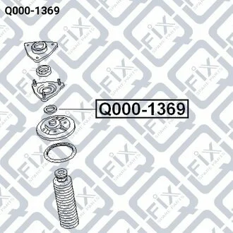 ПОДШИПНИК АМОРТ ПЕРЕДН NISSAN SUNNY B14/ALMERA N15 1995-2000 Q-fix Q0001369